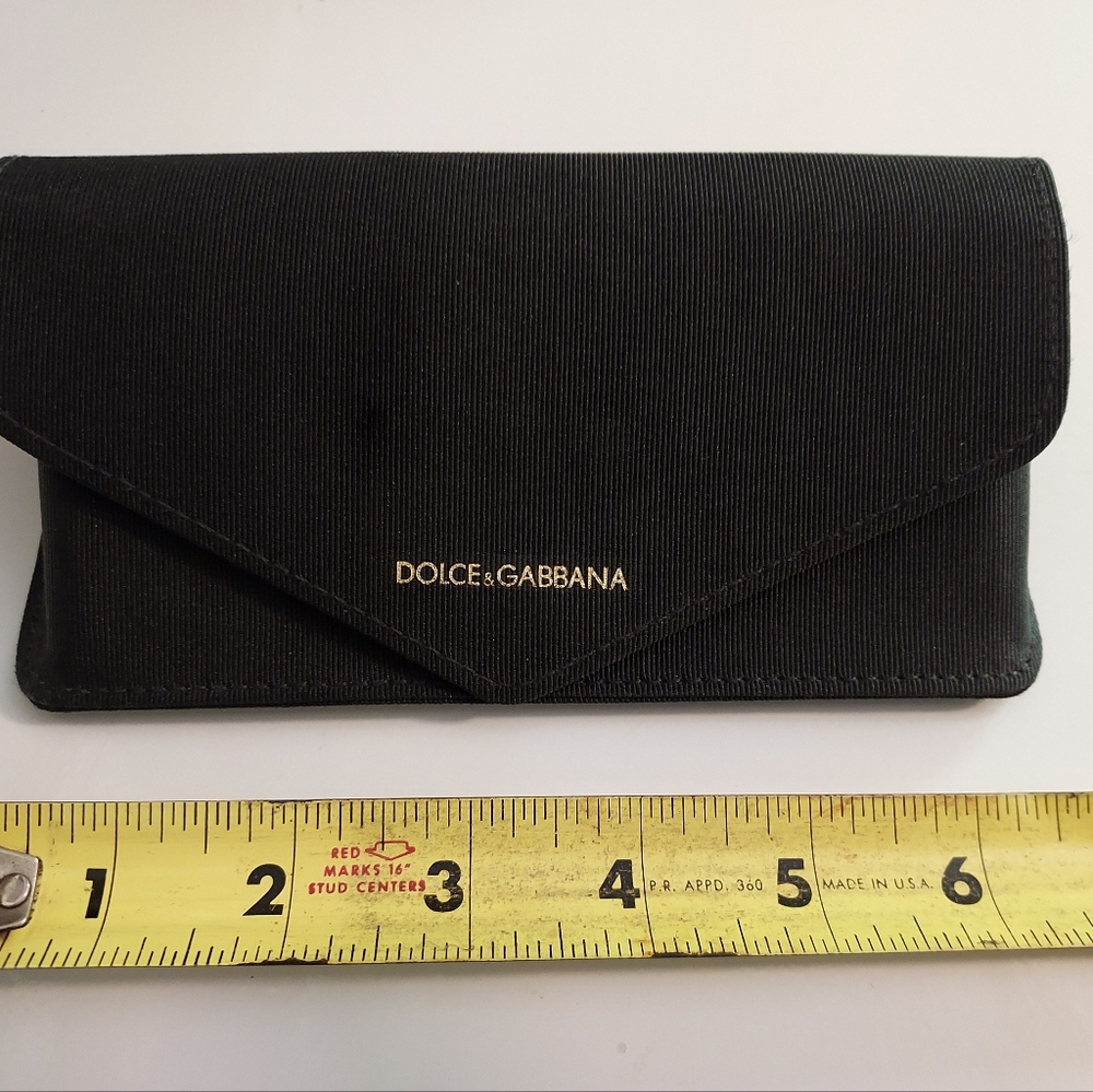 Dolce & Gabbana Auth Women Empty Black Satin Sunglasses Case Pouch Case ONLY